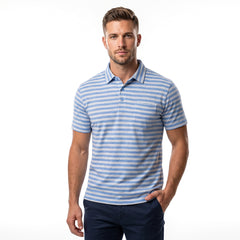 Skyline Striped Half Sleeve Polo T-Shirt