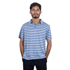Skyline Striped Half Sleeve Polo T-Shirt