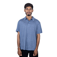 Skyline Striped Half Sleeve Polo T-Shirt