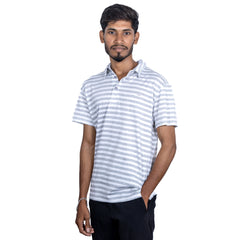 Skyline Striped Half Sleeve Polo T-Shirt