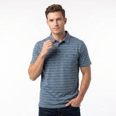 Skyline Striped Half Sleeve Polo T-Shirt