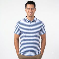 Skyline Striped Half Sleeve Polo T-Shirt