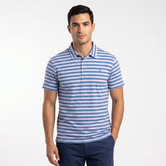 Skyline Striped Half Sleeve Polo T-Shirt