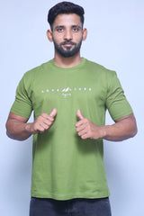 Adventure Begins Half Sleeve T-Shirt