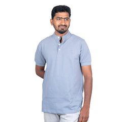 Classic Mandarin Collar T-Shirt