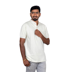 Classic Mandarin Collar T-Shirt