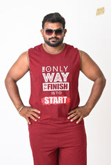 Sleeveless T-Shirt with Shorts