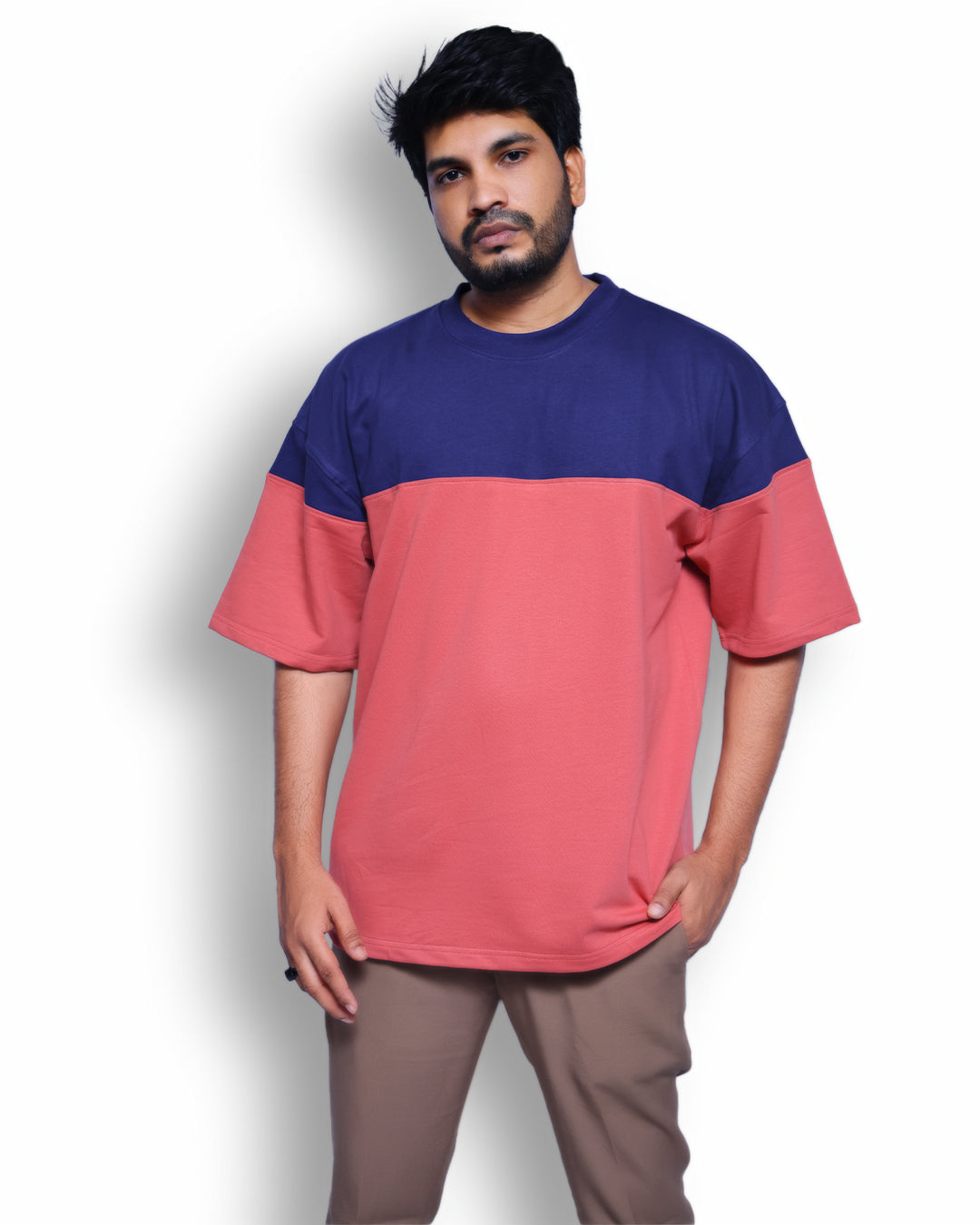 Superb Cut and Sew Drop Shoulder T-Shirt