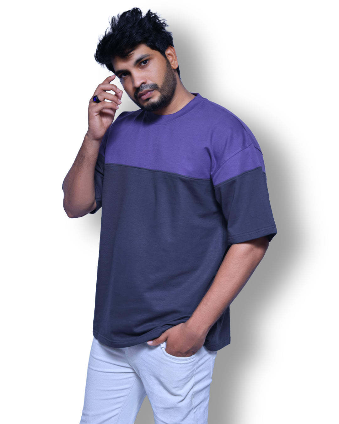 Superb Cut and Sew Drop Shoulder T-Shirt
