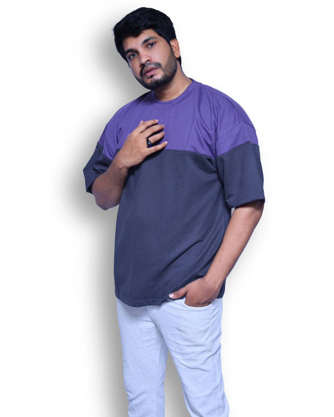 Superb Cut and Sew Drop Shoulder T-Shirt