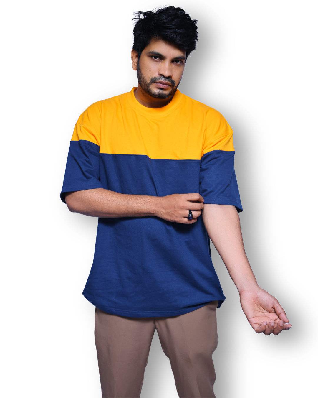 Superb Cut and Sew Drop Shoulder T-Shirt