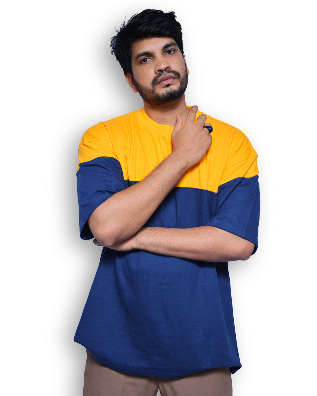 Superb Cut and Sew Drop Shoulder T-Shirt