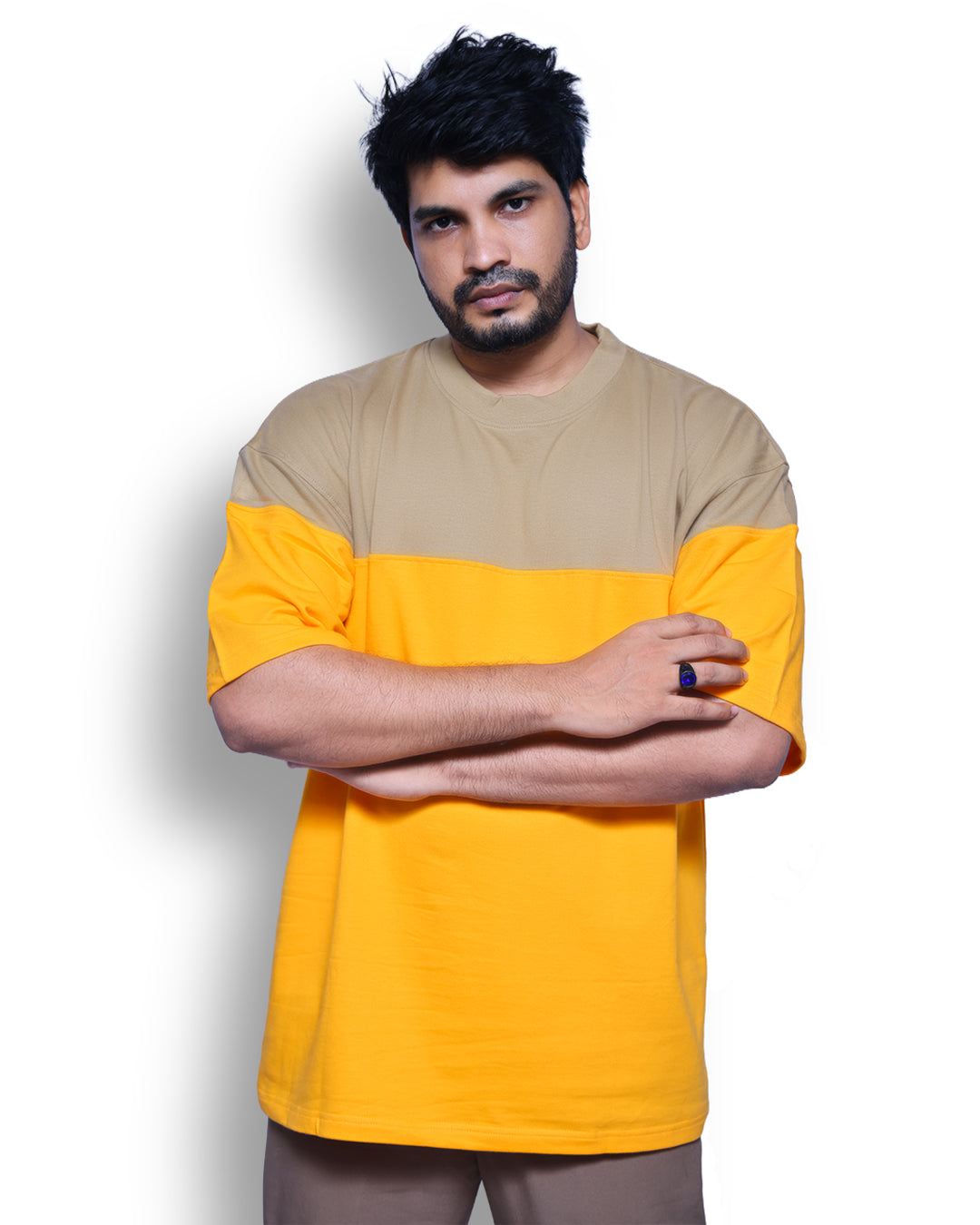 Superb Cut and Sew Drop Shoulder T-Shirt