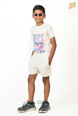 Bright Boy Kids T-shirt with Shorts BEACH GLASS