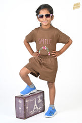 Bright Girl Kids T-shirt with Shorts