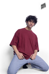 Drop Shoulder Plain T-shirts