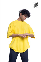 Drop Shoulder Plain T-shirts