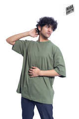 Drop Shoulder Plain T-shirts