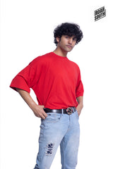 Drop Shoulder Plain T-shirts