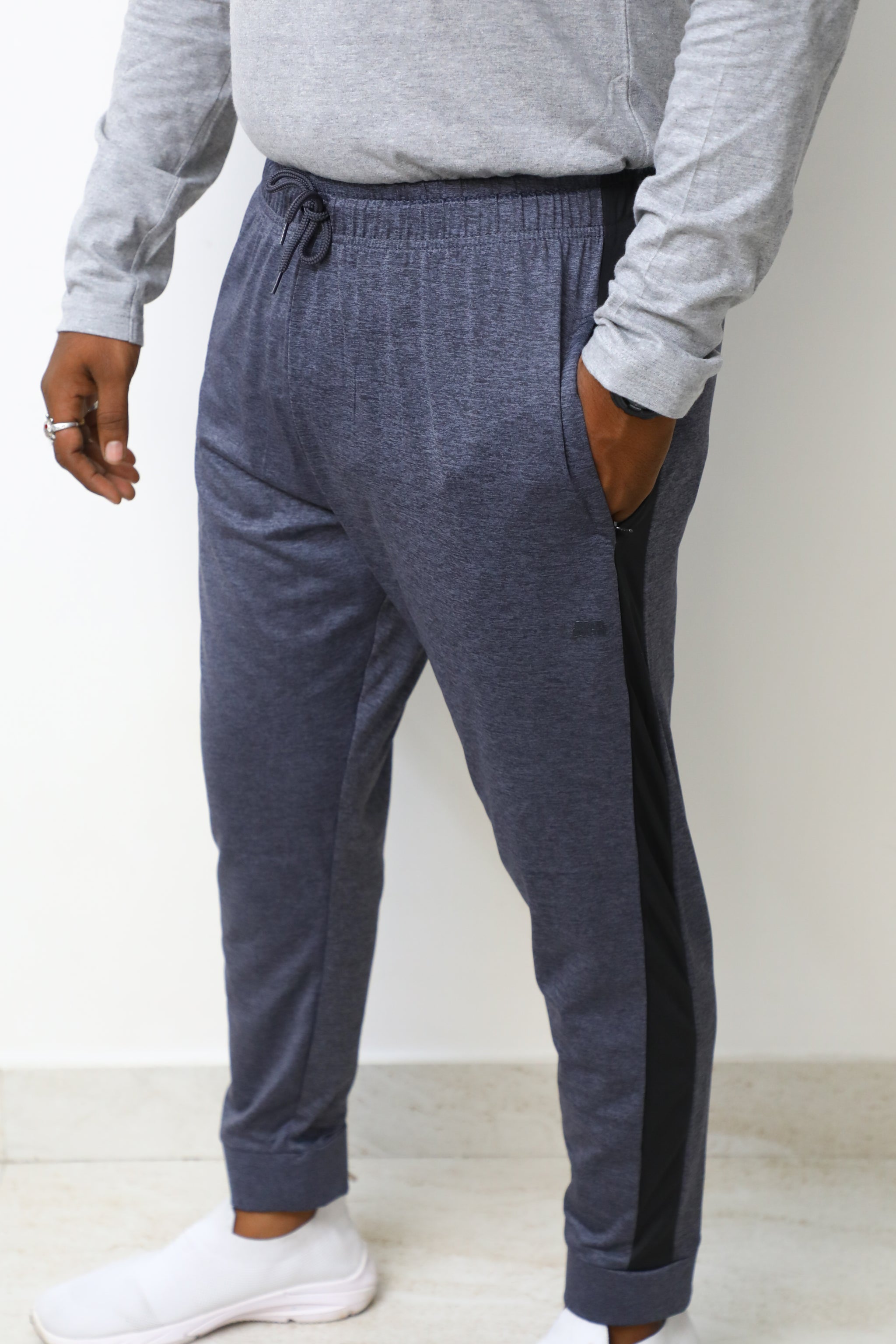 Buy Charcoal Melange Track Pants Online in India, Grey Pants