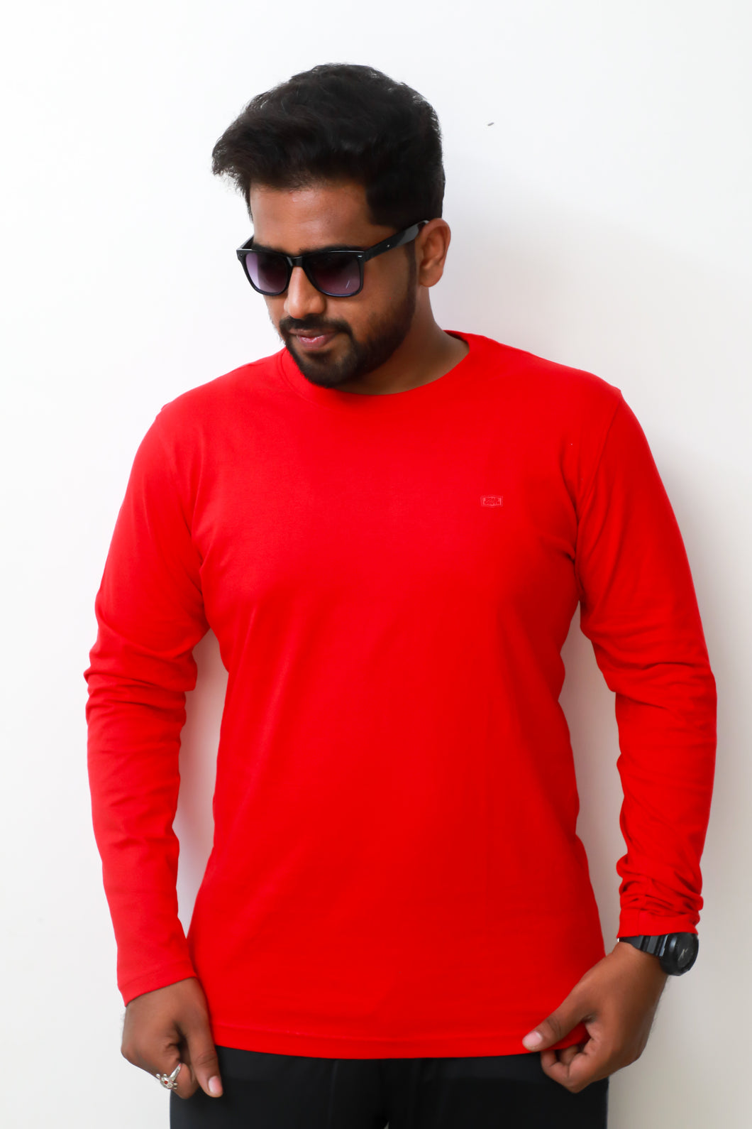 Gold Premium Red Full Sleeve T Shirt