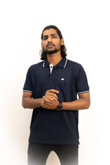 Tipping Half Hand Premium Collared Tshirt