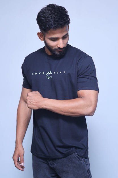 Adventure Begins Half Sleeve T-Shirt