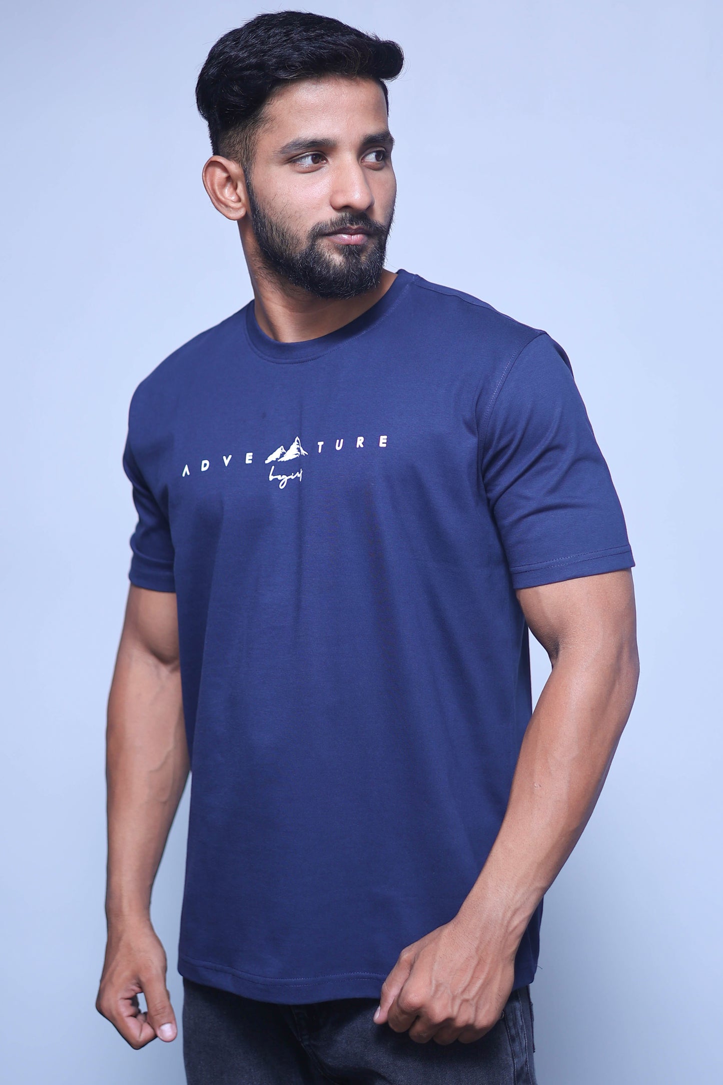 Adventure Begins Half Sleeve T-Shirt