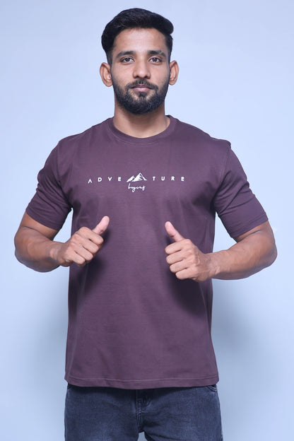 Adventure Begins Half Sleeve T-Shirt