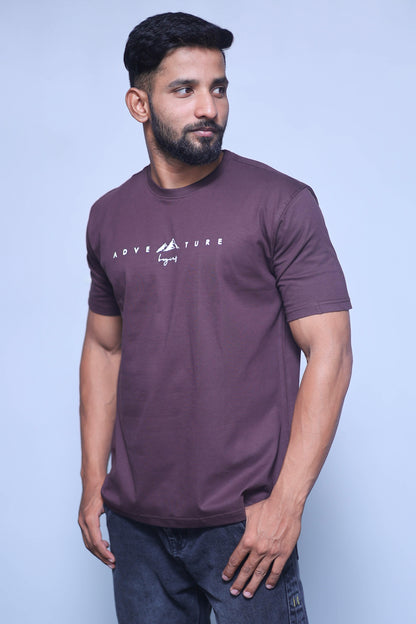 Adventure Begins Half Sleeve T-Shirt