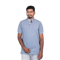 Classic Mandarin Collar T-Shirt