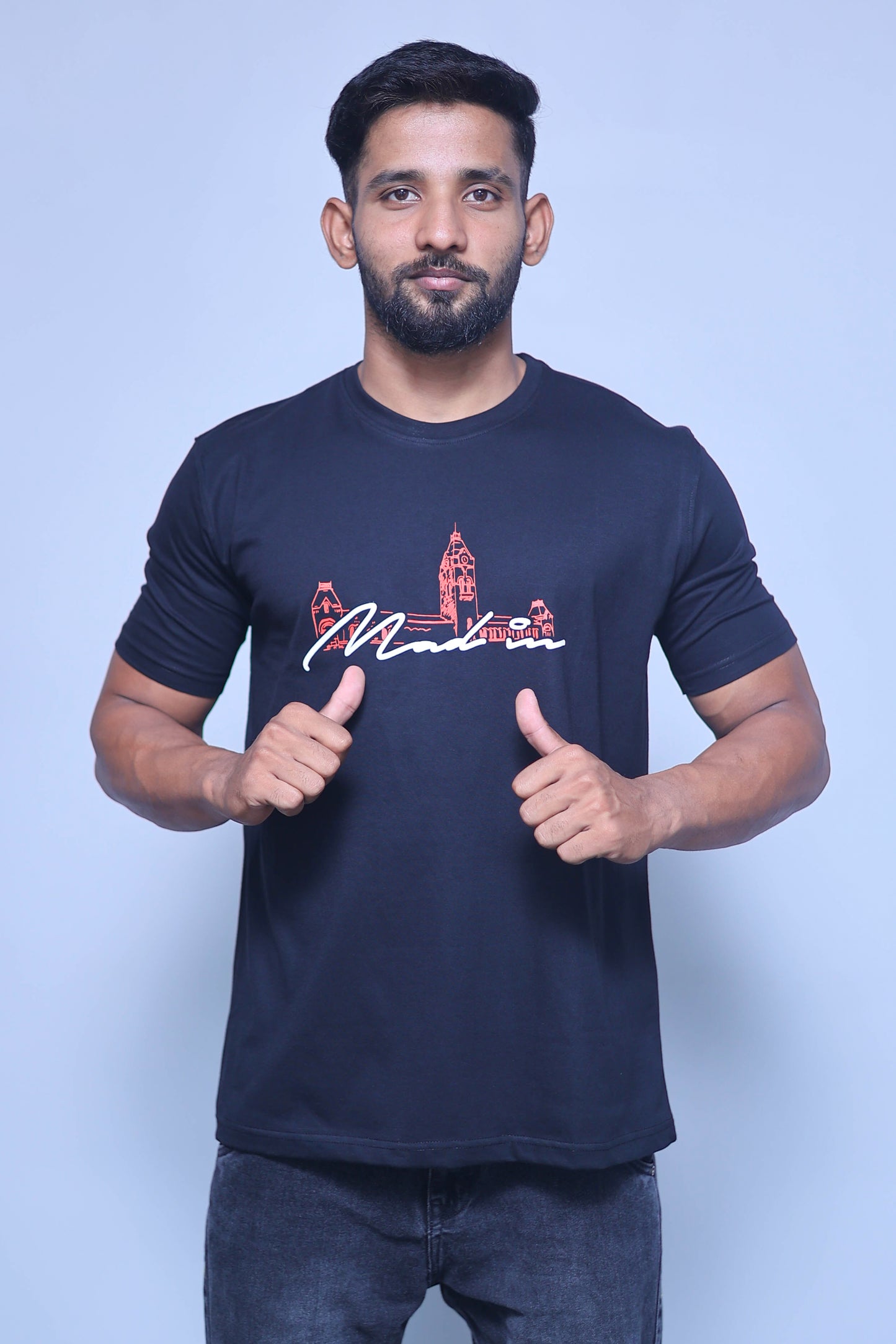 Mad in Madras Half Sleeve T-Shirt