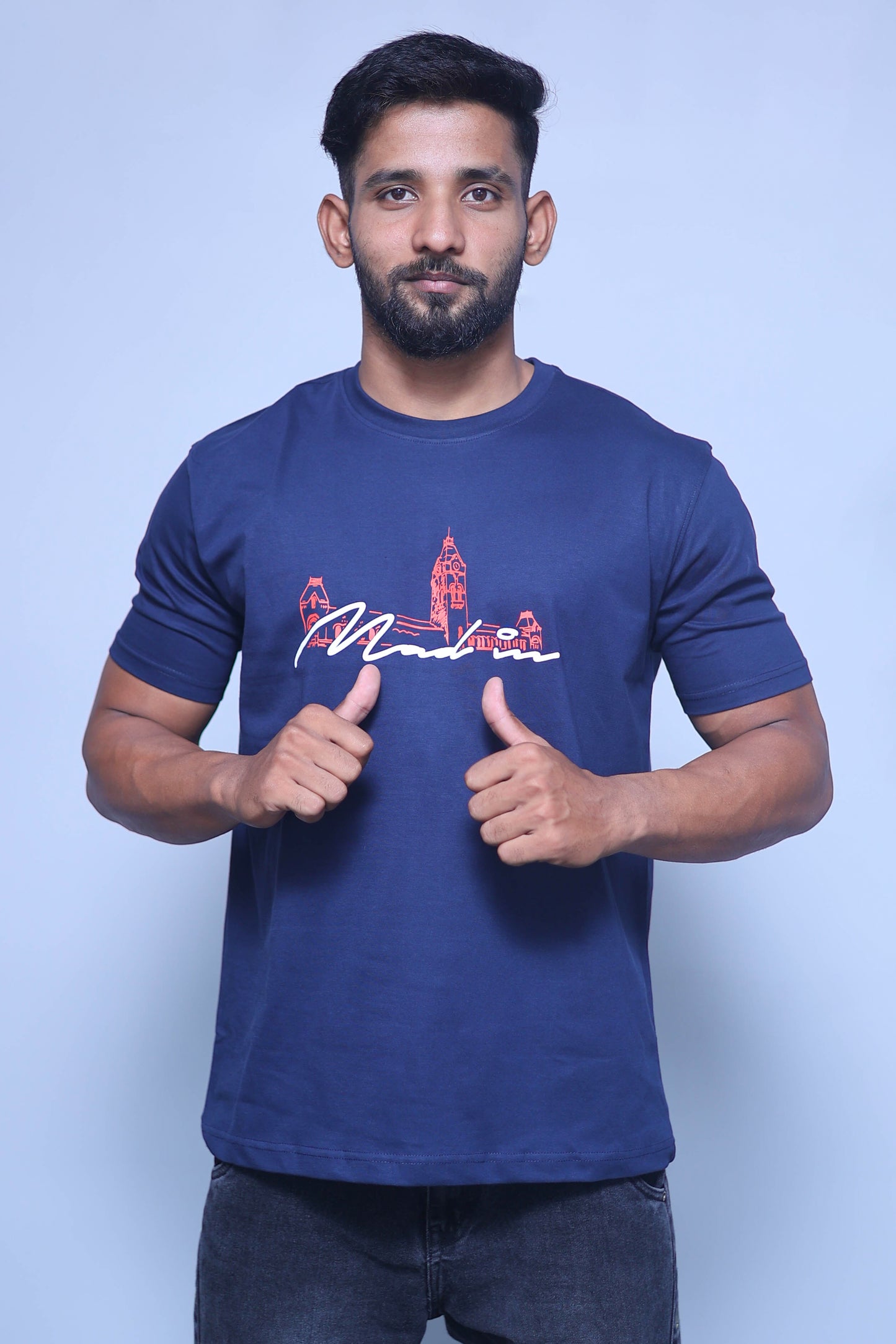 Mad in Madras Half Sleeve T-Shirt