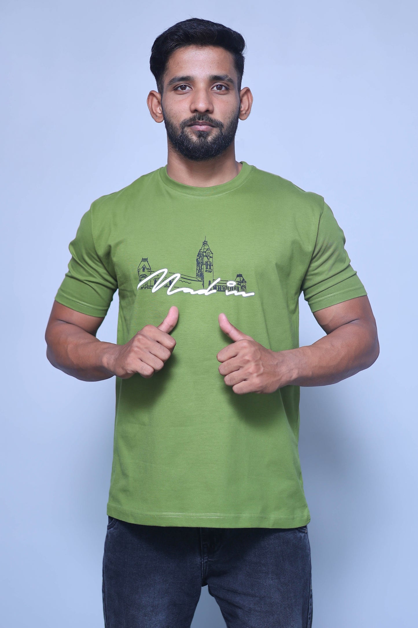 Mad in Madras Half Sleeve T-Shirt