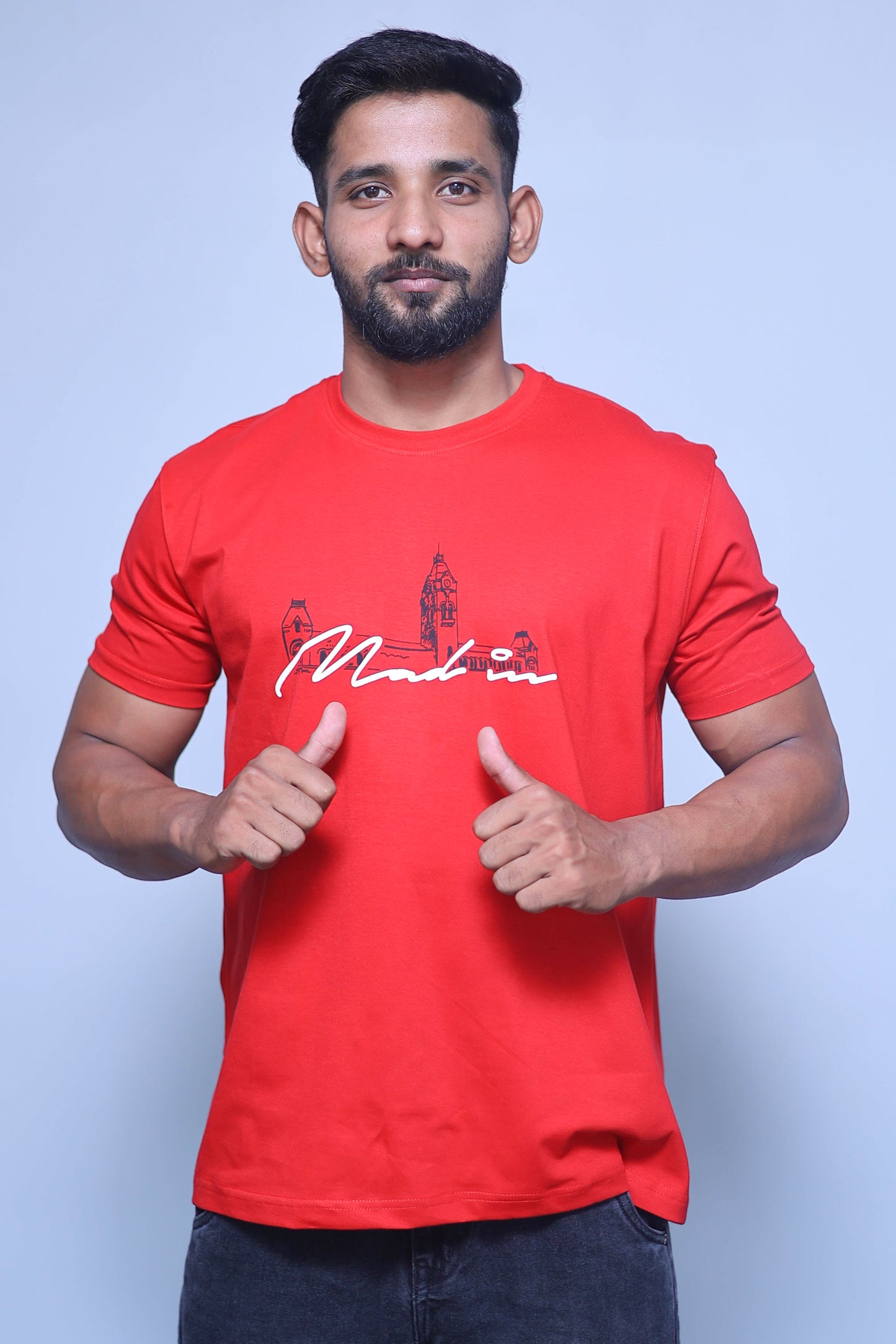 Mad in Madras Half Sleeve T-Shirt