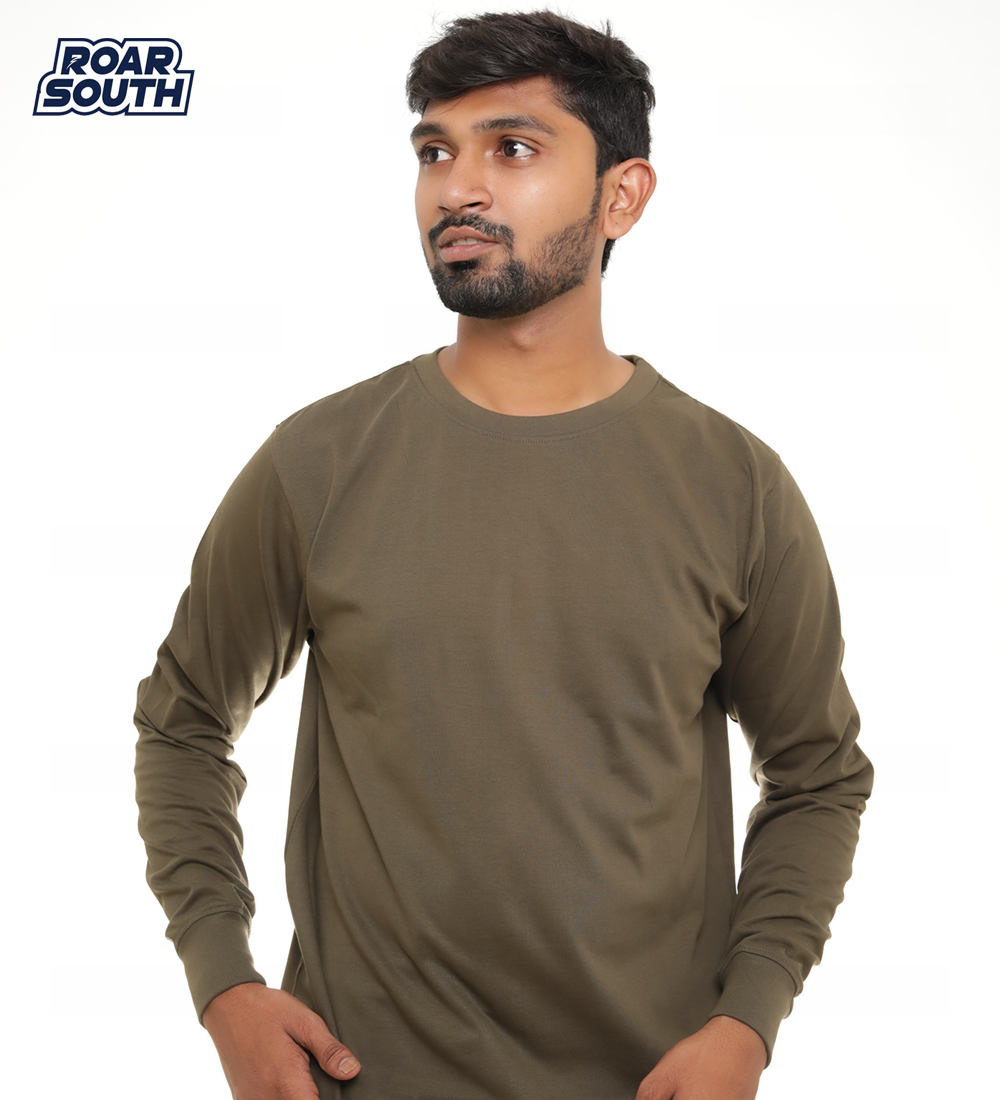 Pure Cotton Solid Sweat Shirt