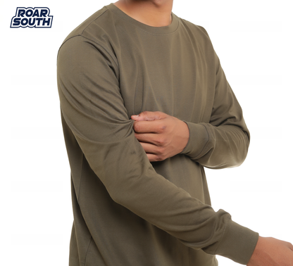 Pure Cotton Solid Sweat Shirt