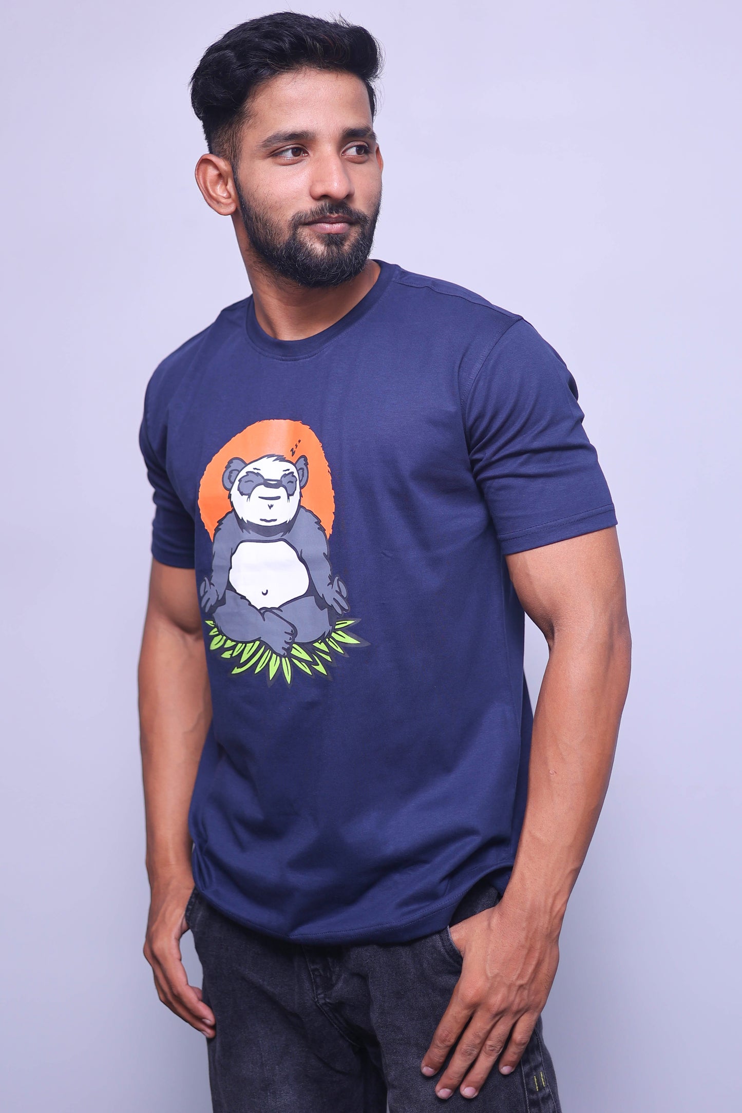 Calm Panda Half Sleeve T-Shirt