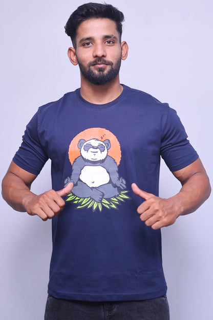 Calm Panda Half Sleeve T-Shirt