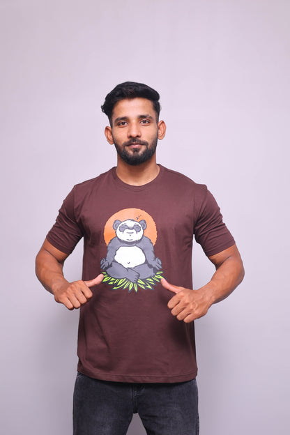 Calm Panda Half Sleeve T-Shirt