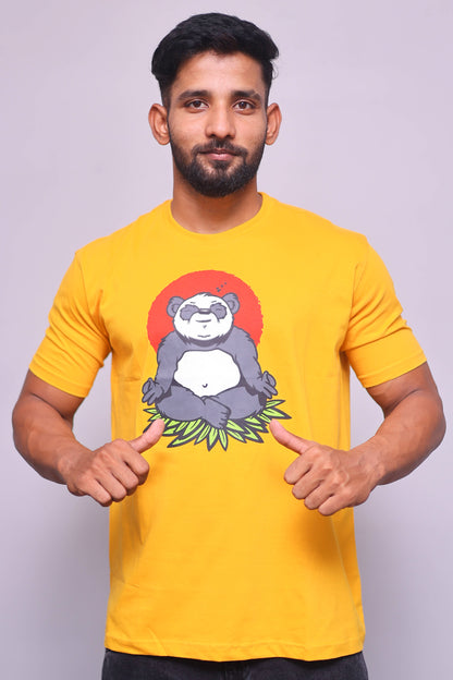 Calm Panda Half Sleeve T-Shirt