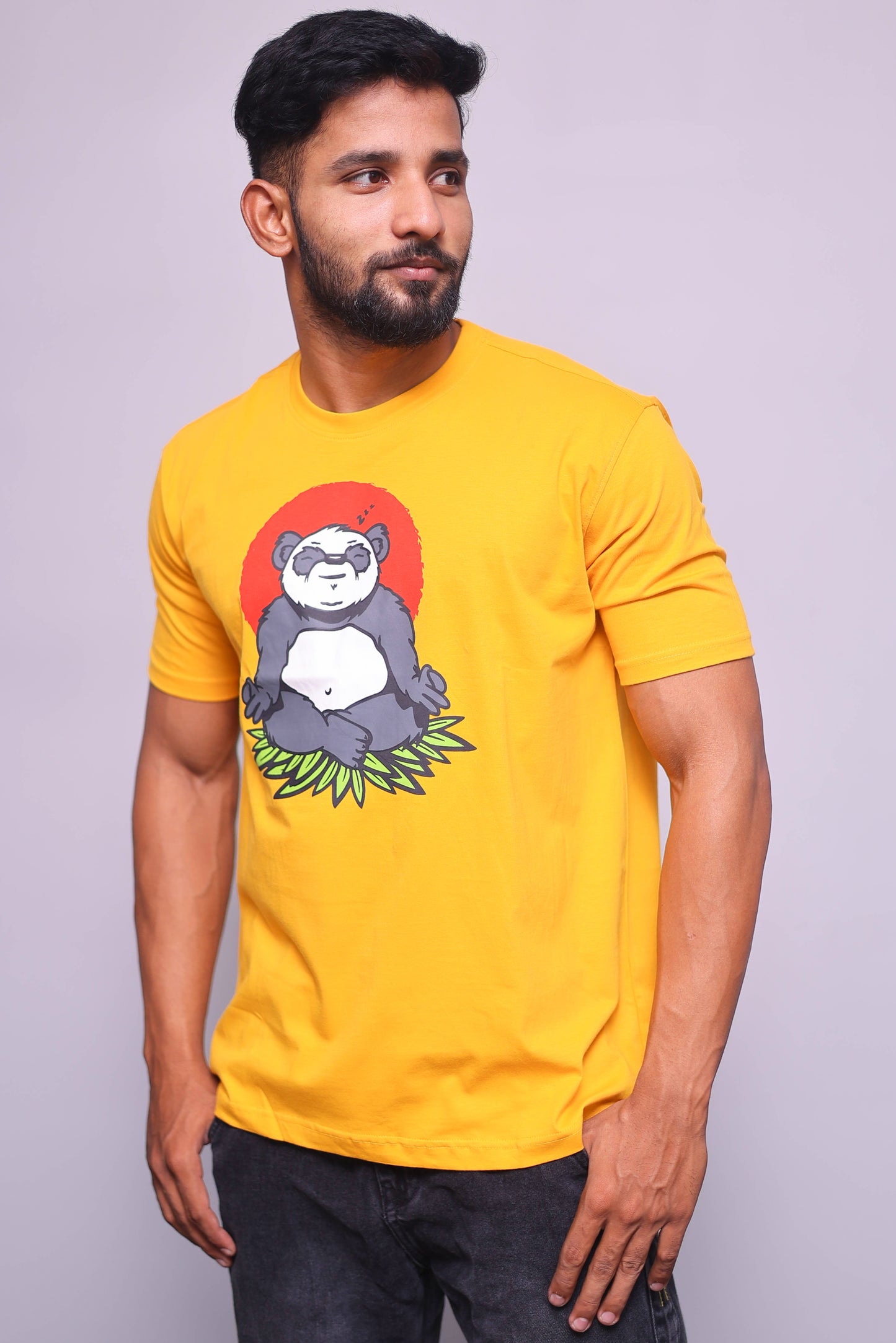 Calm Panda Half Sleeve T-Shirt