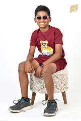 Bright Boy Kids T-shirt with Shorts BEACH GLASS