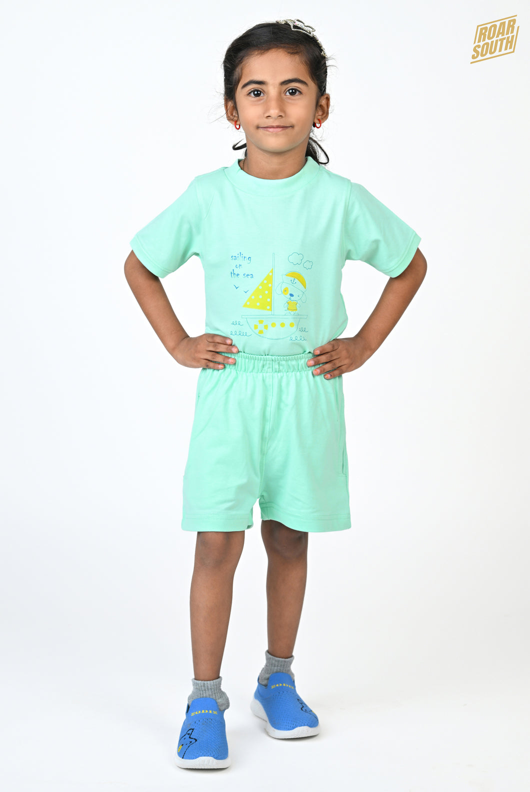 Bright Girl Kids T-shirt with Shorts