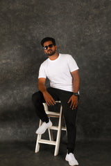 Gold Premium White Half Sleeve T Shirt