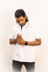 Tipping Half Hand Premium Collared Tshirt