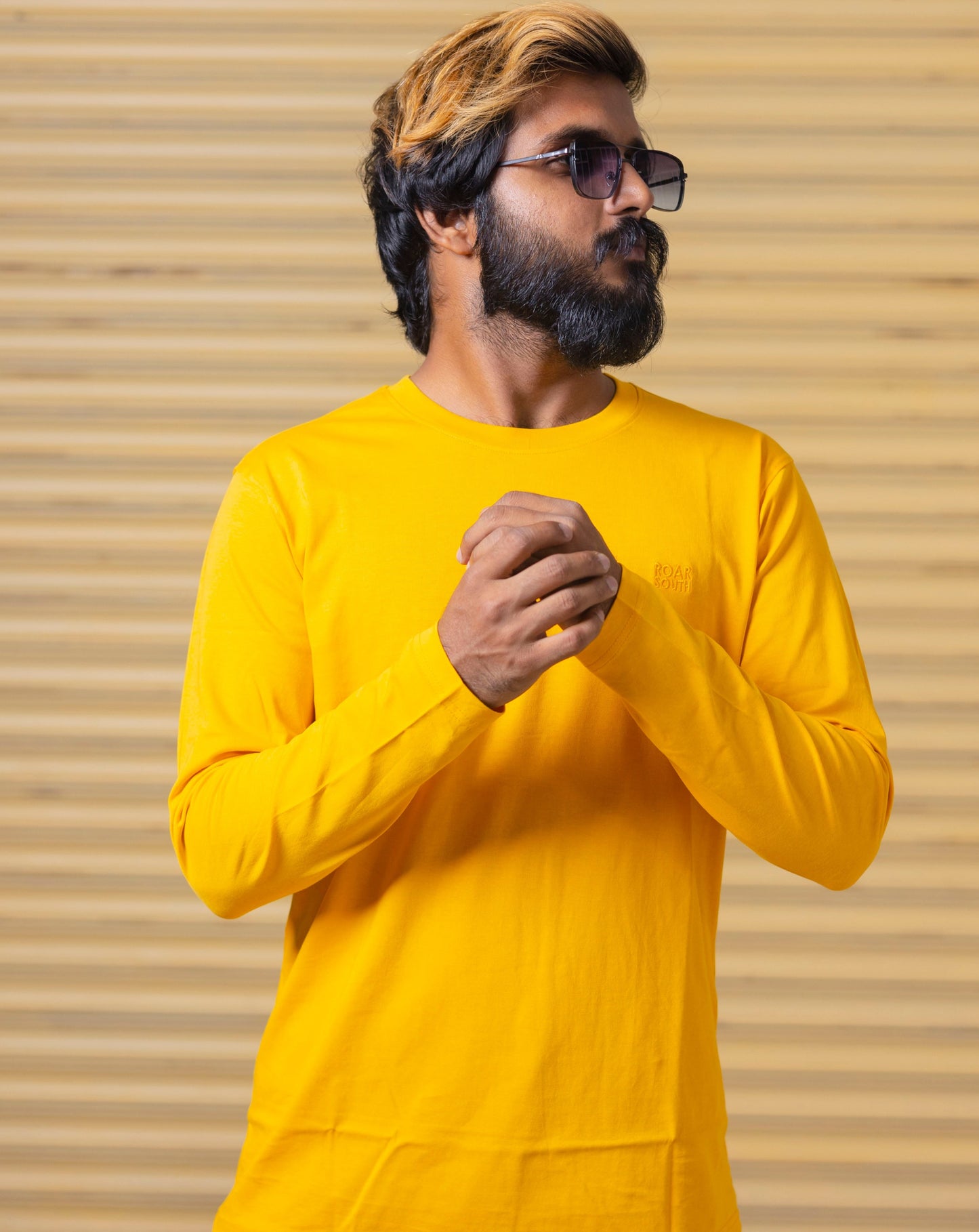 New Premium Yellow Full Sleeve T Shirt