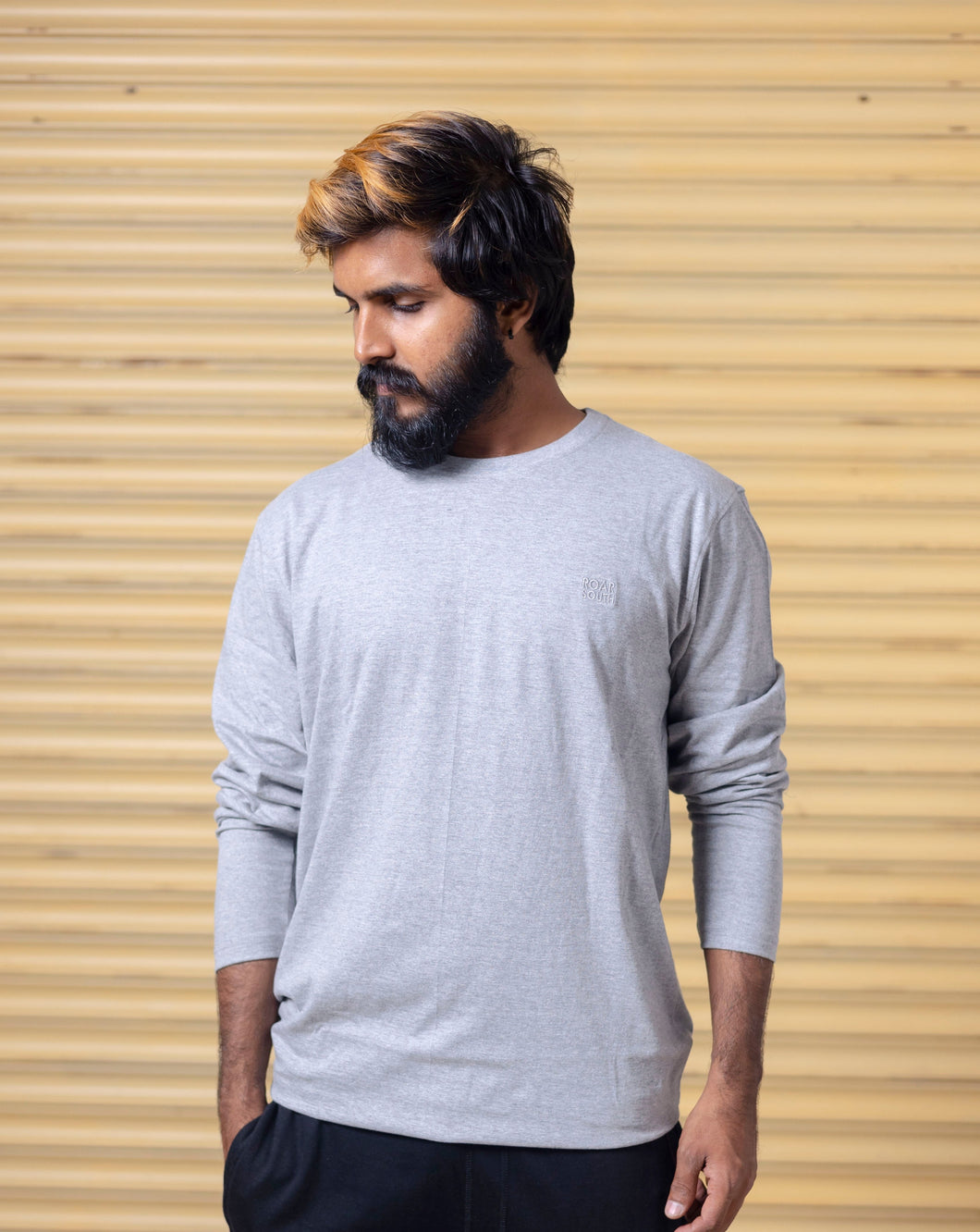 New Premium Melange Full Sleeve T Shirt