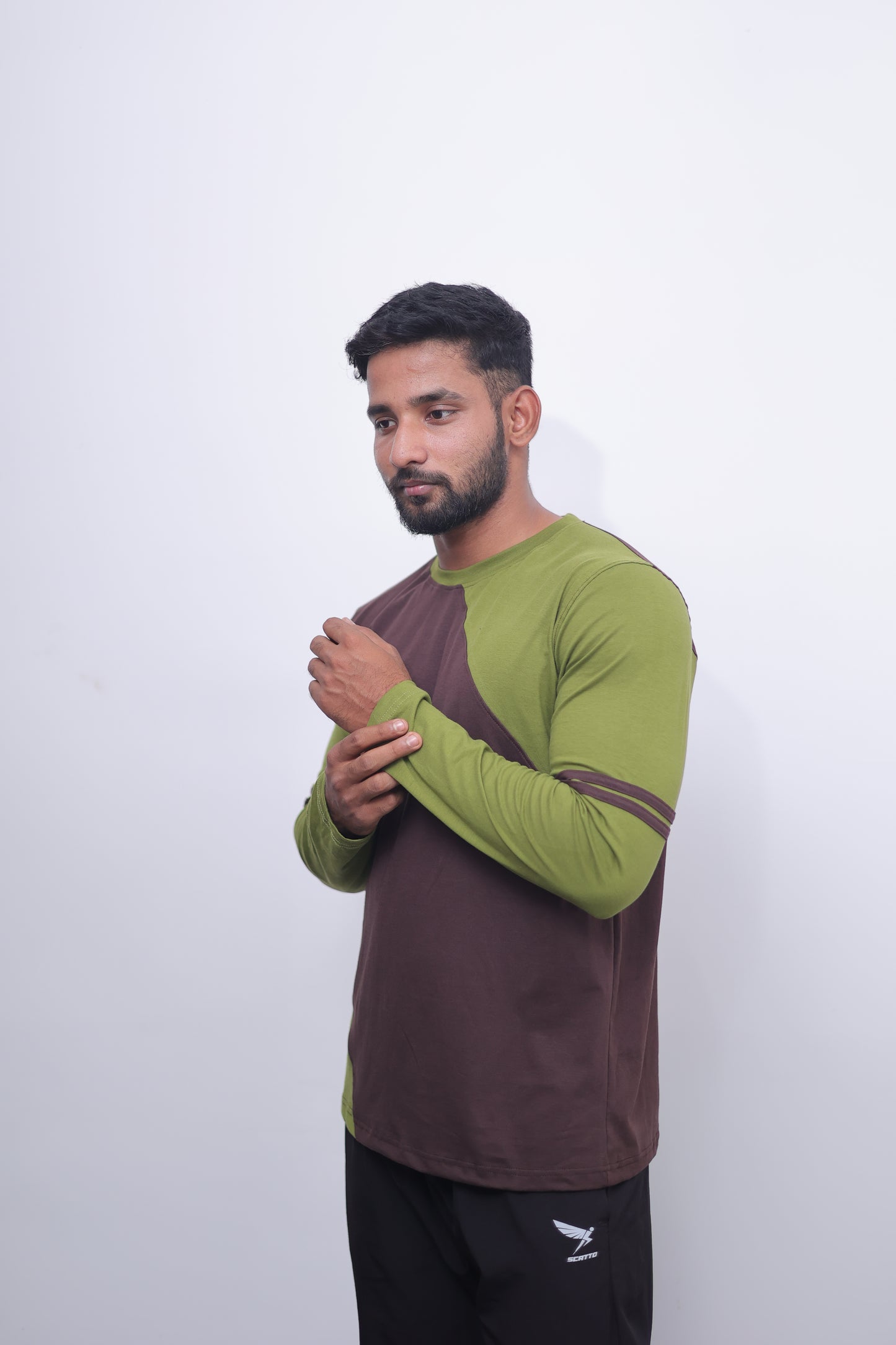 Green & Brown Premium Full Sleeve T-Shirt