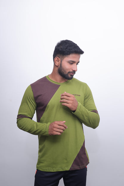 Green & Brown Premium Full Sleeve T-Shirt